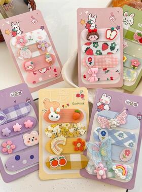 儿童浏海魔术贴夏季碎发神器整理髲卡女童头发发贴发粘不伤发syxl