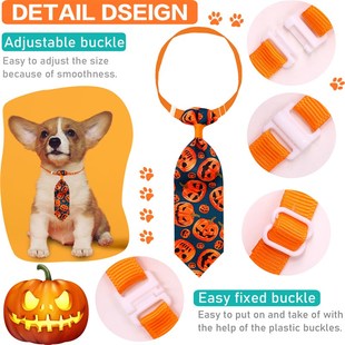 Product Halloween Style 10Pcs Cat Dog Puppy Necktie Pet