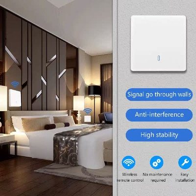 1/2/3 Gang Switch Receiver Kit RF 86 Wall Panel Safety