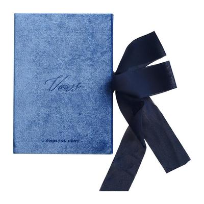 丝绒布结婚礼卡片致辞誓词本ins风承诺保证宣言书欧式复古誓言卡