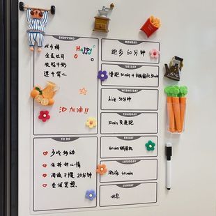 ins软磁mouse留言板冰箱贴可擦写 饰记事板计划表白 入户门磁吸装