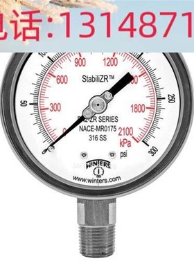 (议价)inters文特斯压力表PC-ZPwR优质不锈钢压力计PPC5141ZR