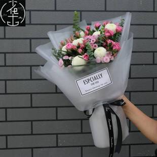 flower bouquet Hansu wrapping fog art pape paper