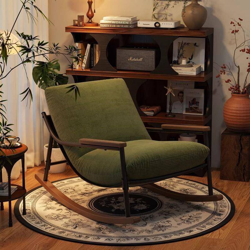 摇摇椅复古风客厅单人沙发椅成人躺椅懒人沙发阳台休闲摇椅逍遥椅