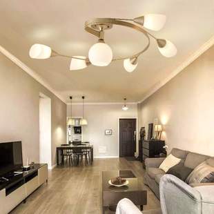 吊灯客厅灯大厅卧室吸顶灯现代简约美式餐厅可换灯泡枝型主灯灯具