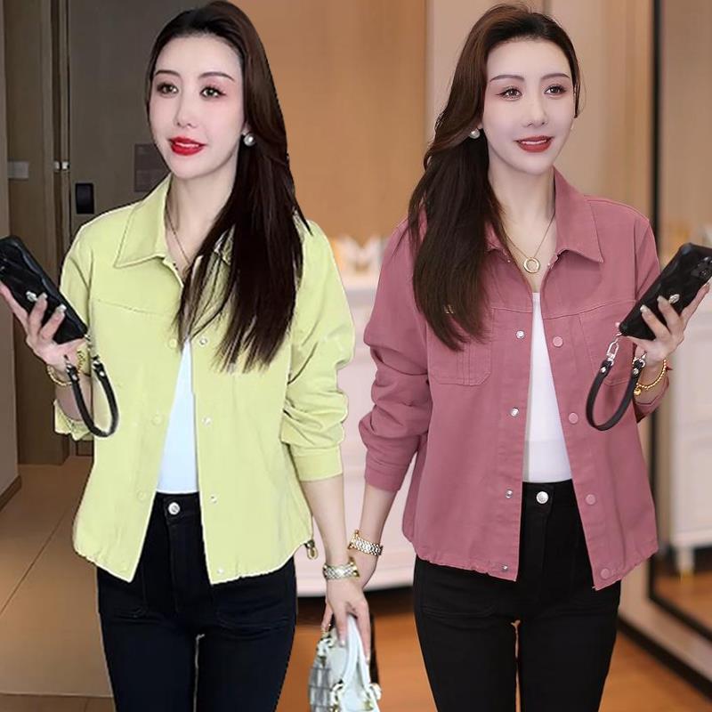 长袖衬衫外套女2025开春新款宽松显瘦小个子纯棉衬衣外搭开衫上衣