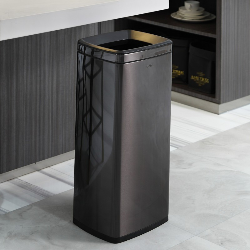 酒店商场商用不锈钢大号公共洗手间擦手纸垃圾Q桶家用厨房无盖大