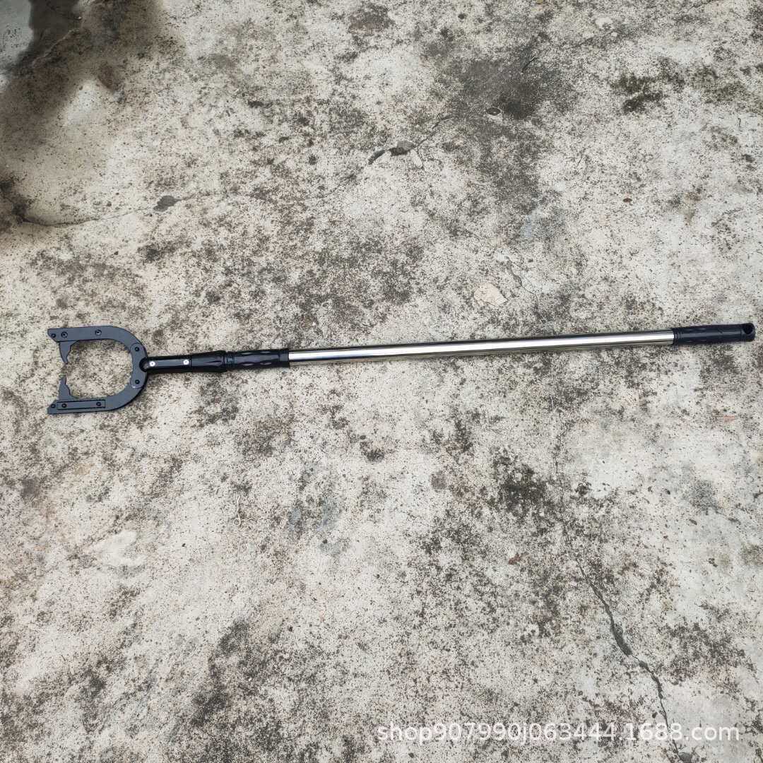 防暴钢叉脚叉伸缩防爆校园保安器材抓捕器安全幼儿园颈叉用品防卫