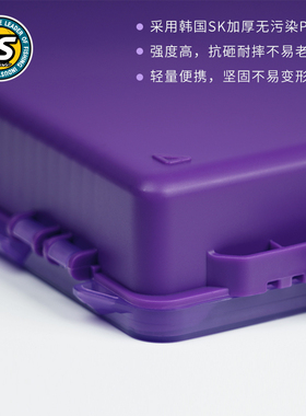 NS路亚配件收纳盒双面别针盒多功能储物盒便携亮片假饵盒鱼钩盒子