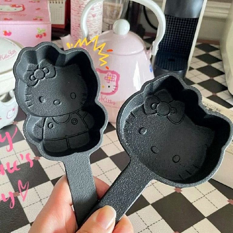 煎锅煎蛋锅hellokitty早餐不粘锅小煎锅松饼模具卡通可爱铸铁煎盘