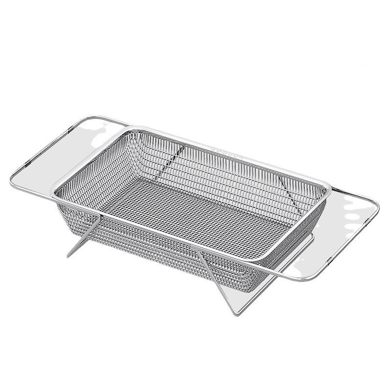 不340锈可伸缩钢沥水篮新款厨房水槽洗菜盆洗碗304不锈池碗碟滤水