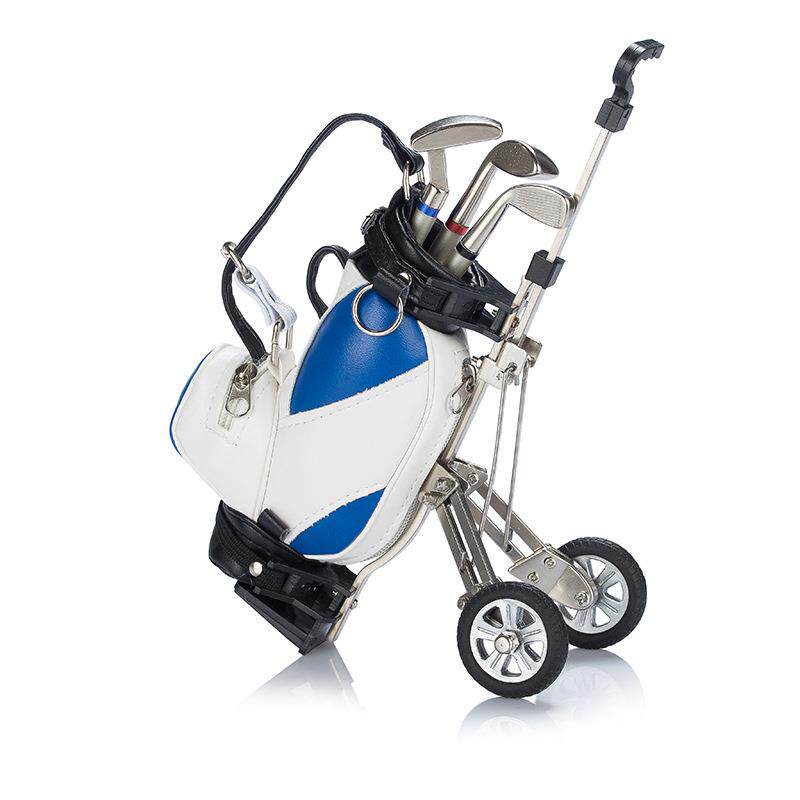 源头厂家创意广告文化礼品高尔夫球袋笔筒工艺装饰品套装商务礼品