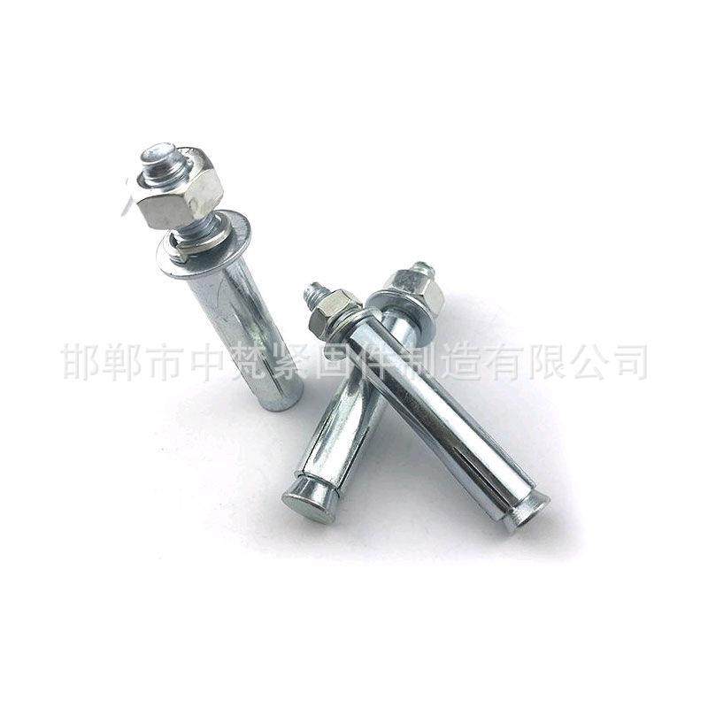 镀锌膨胀螺栓大头小头螺丝拉爆内爆栓m6m8m10m高强防松全螺纹