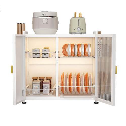 厨房置物架碗碟防尘沥水收纳架放碗架家用多层餐具调料架台式厨柜
