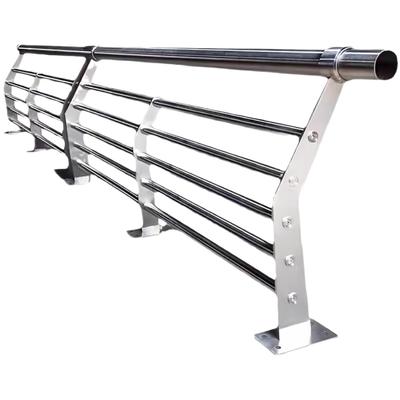 桥梁景观护栏天桥隔离栏不锈钢复合管栏杆立柱河道灯光围栏防护栏