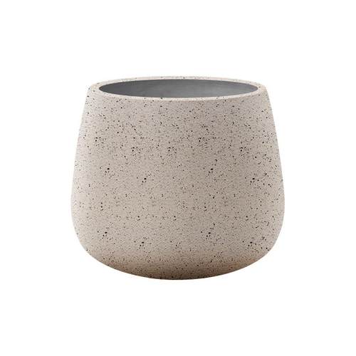 厂家水泥花盆圆形酒杯状镁泥花盆阳台庭院别墅商场手工镁泥盆