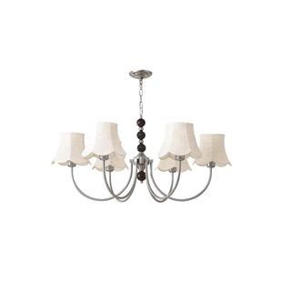 法式 布艺花纹卧室灯 吊灯中古客厅主灯南洋衣帽间书房餐厅灯新中式