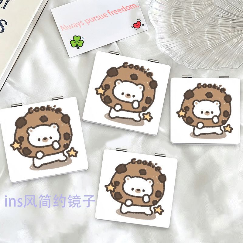小熊曲奇随身镜迷你可爱