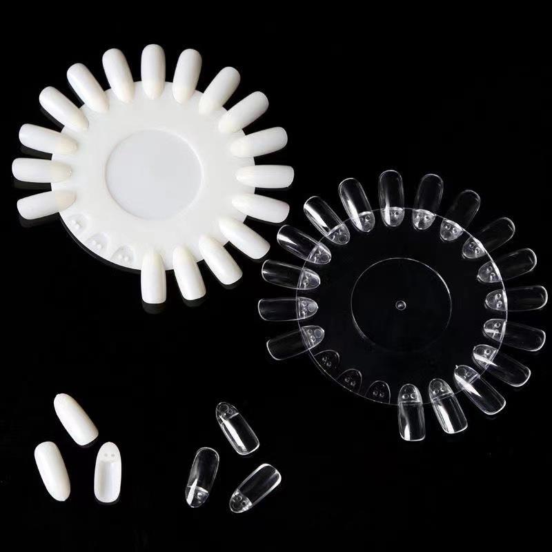 可拆卸甲模 美甲圆盘展示板20色练习色卡样板打版甲片试色模型