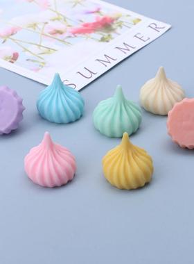 奶油胶手机壳自制蛋糕系列树脂配件迷你彩色奶油糖果卡通食玩
