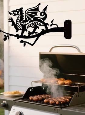 跨境新品动物树杈金属铁制工艺品户外家居花园树枝龙装饰挂件