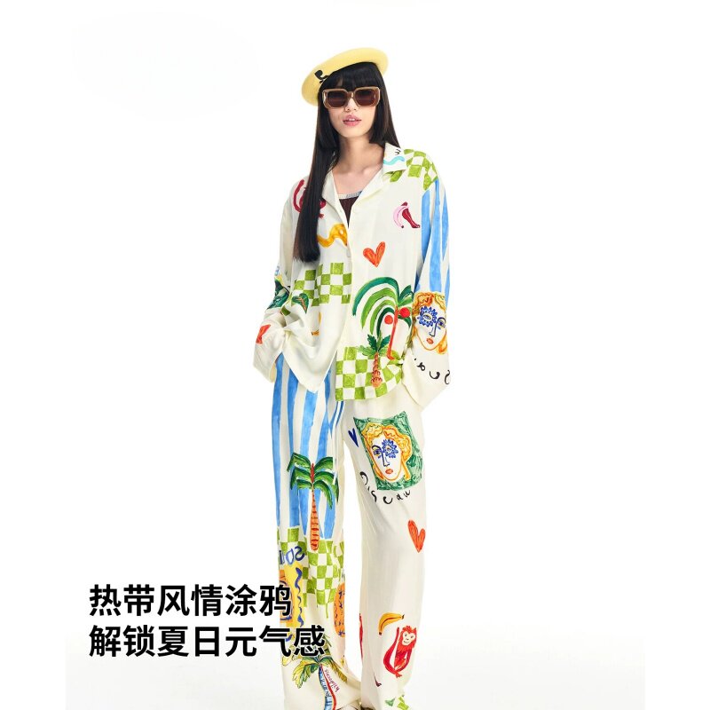 2026新款夏季女潮流印花家居套装