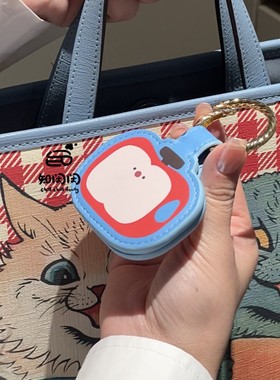 【版权款】新款磁吸帽夹可爱包挂件卡通配饰蓝色钥匙扣苹果造型