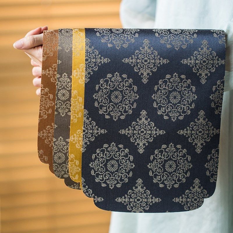 唐团花日式织锦小l茶席传统中式吸水防烫干泡席复古桌布小茶垫布,居家布艺,茶席,淘宝优惠券,粉丝福利购,淘宝优惠卷