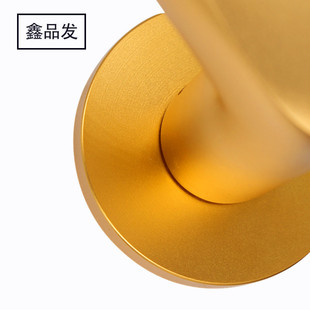 金色太空铝配58锁体室内门锁厂家直供V分体土豪金锁