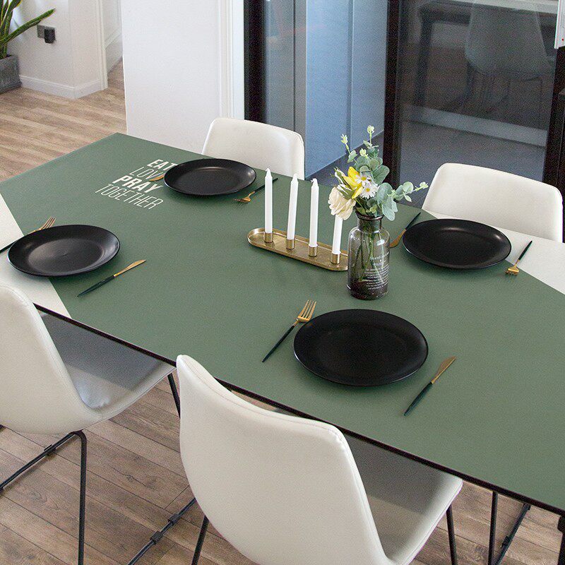 几何轻奢餐桌布防水防油免洗皮革餐桌垫防烫软P玻璃家用厚防尘台,居家布艺,桌布,淘宝优惠券,粉丝福利购,淘宝优惠卷