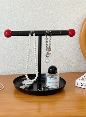 入户玄关钥匙收纳托盘摆件化妆台首饰收纳层架桌面整理架Z家居装