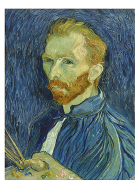 数字油画adiy手工填充梵高自画像风景星空星夜手绘水彩涂色油彩画