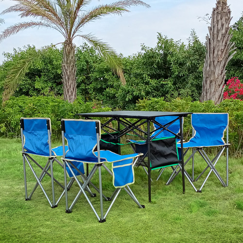 户外折叠桌椅套装车载便携式烧z烤自驾游沙滩庭院露营野餐桌椅组