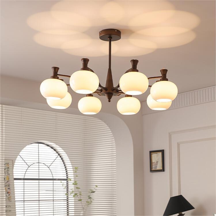 客厅吊灯美式中古风餐厅大厅主灯法式复古南洋风卧室灯具高级感