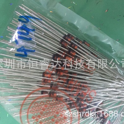 厂家直销直插稳压二极管 1N4749A DO-41封装 1W 30V 插件IN4749