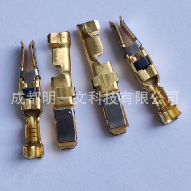 66740-6母端子TE泰科线径1.25-1.4，2-3镀金压接端子全新