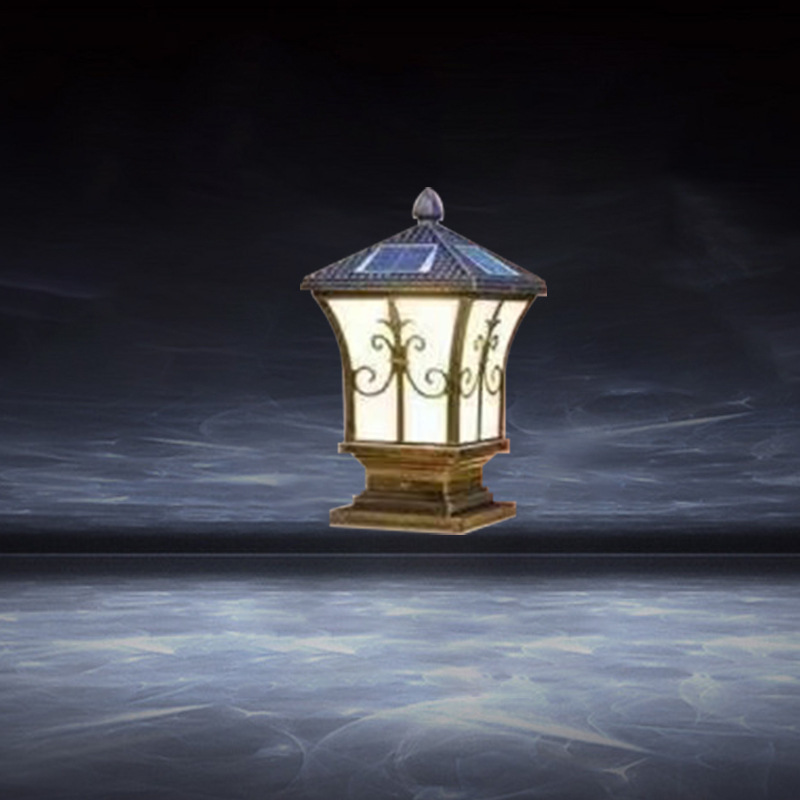 太阳能柱头灯庭院灯花园别墅大门柱灯家用室外防水围墙户外柱子灯