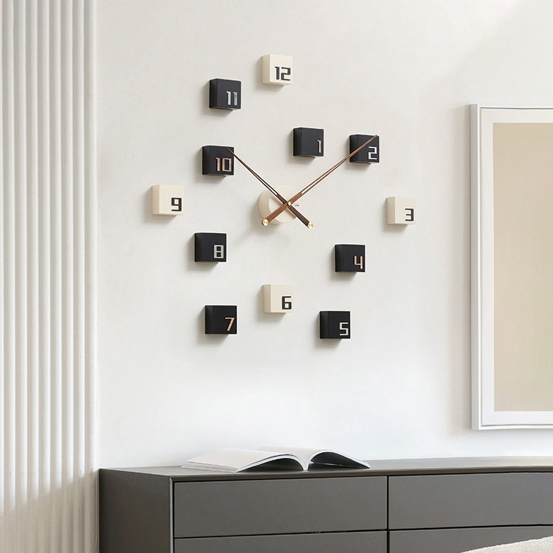 wozoom屋准北欧轻奢钟表新款挂钟玄关艺术创意现代简约装饰时钟