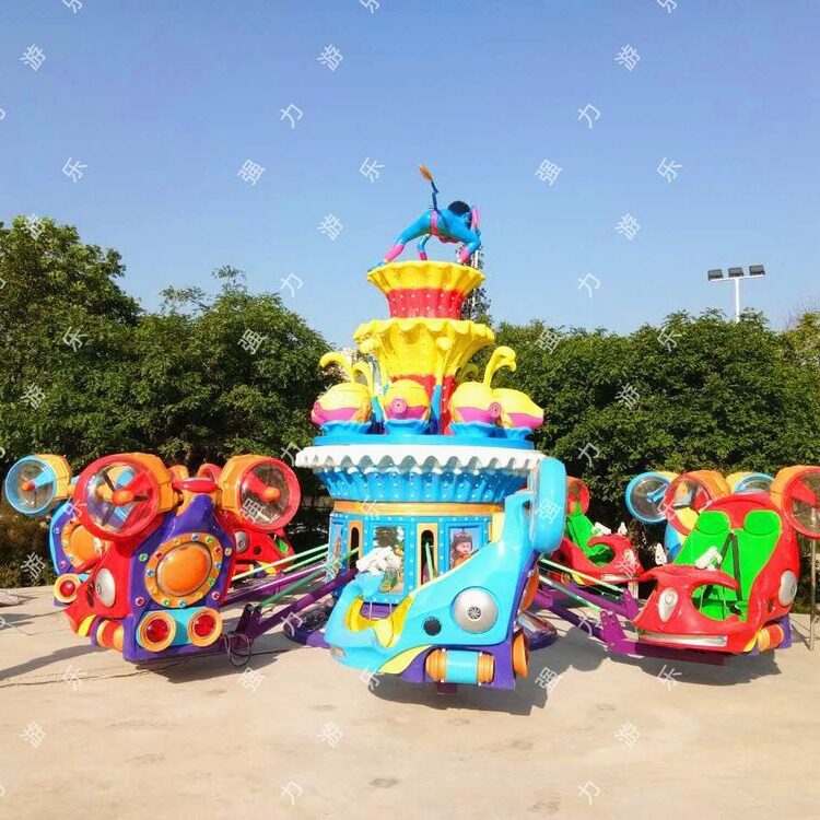 儿童8臂自控飞机游乐设备 室外小型旋转升降飞机游乐场设备 厂家