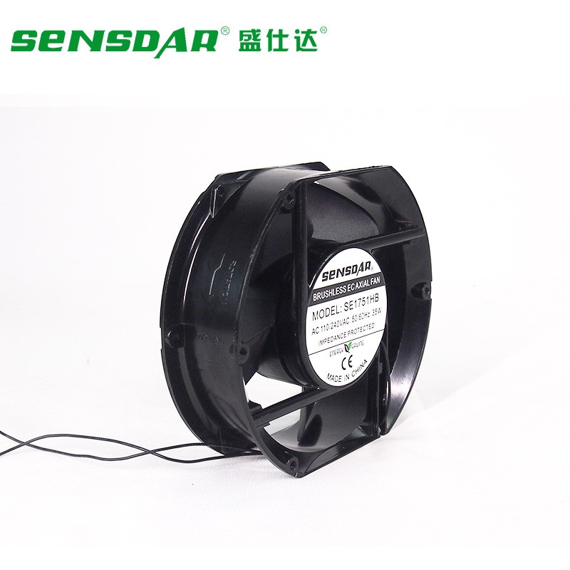 EC17251散热风扇 交流110V/220V 机柜充电桩散热器pwm调速风机