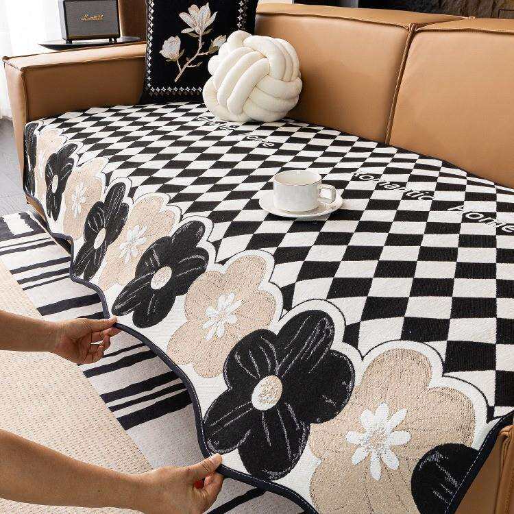 不规则异形沙发垫2025新款轻奢高级感防滑雪尼尔坐垫沙发套罩盖巾