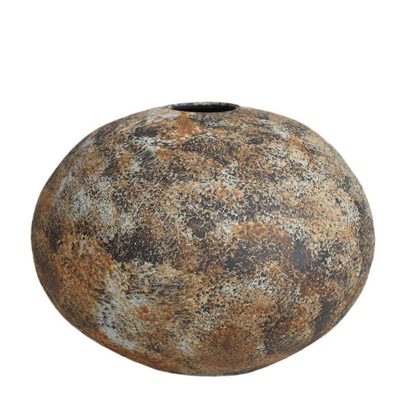 花瓶摆件客厅插花轻高感水花奢培鲜NWF白色月亮罐黑级金属复古花,橡塑材料及制品,工业陶瓷,淘宝优惠券,粉丝福利购,淘宝优惠卷