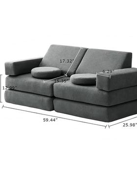 儿童游海戏沙新高密度绵垫益发智大积木xxy25485攀爬地板组品合沙