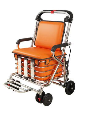 老年人代步车椅可可推2024005四轮座坐折叠助步物车户外手推购车