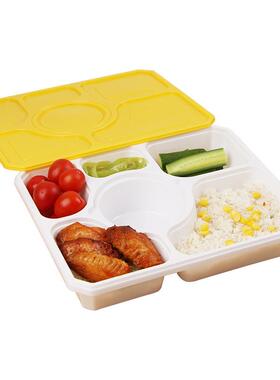 凯天餐一次性打包盒盒用四格注塑多格五格六格盒快餐商高档锁扣外