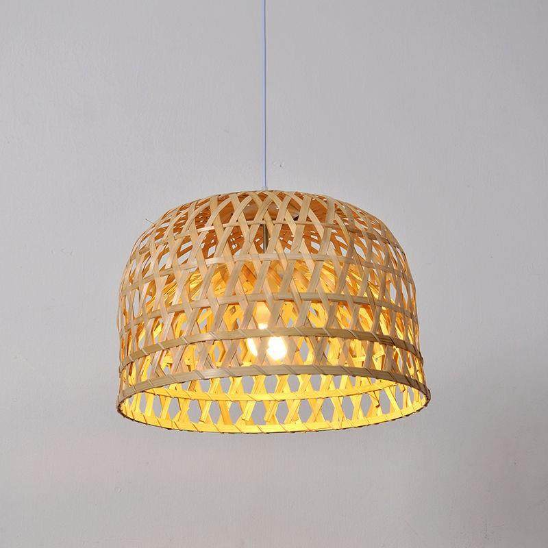 东竹南亚吊灯客厅灯卧室餐厅吊饰灯吊田园竹编灯现代简约编吊灯,家装灯饰光源,智能吊灯,淘宝优惠券,粉丝福利购,淘宝优惠卷