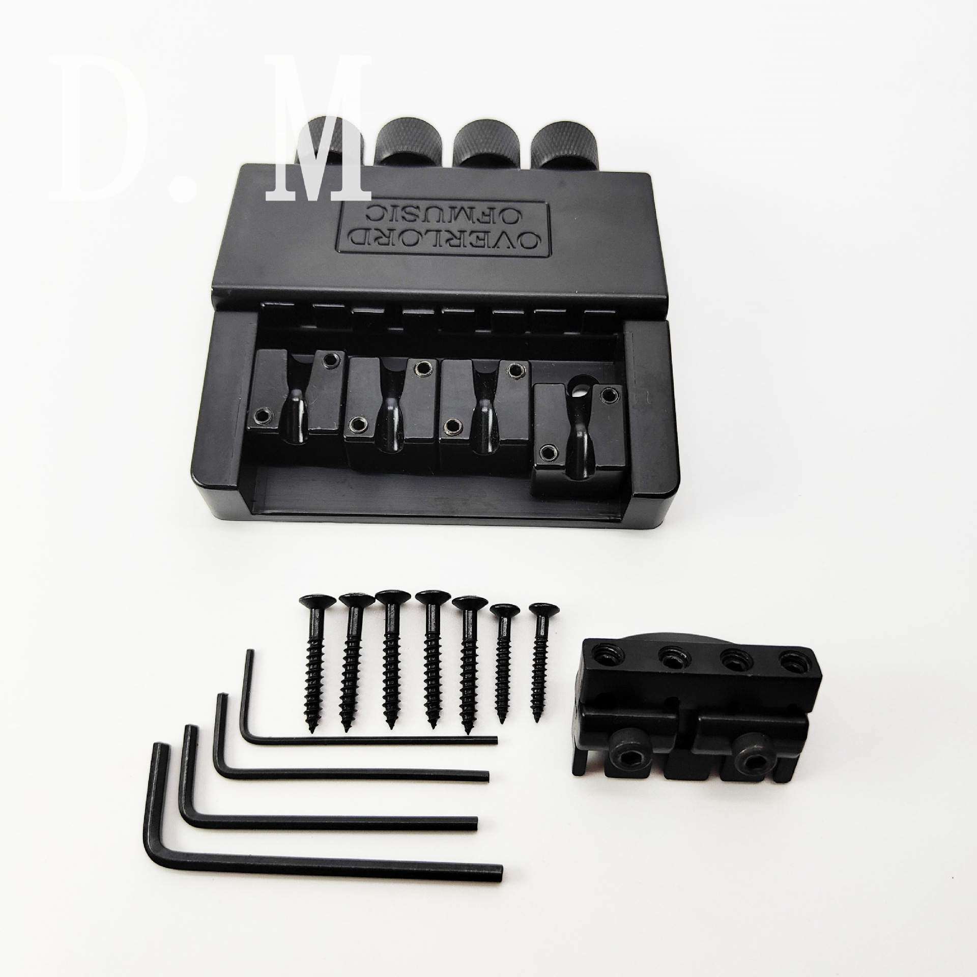 厂家销售 电贝司配件 4弦电贝斯拉弦板 4弦无头贝斯琴桥 黑