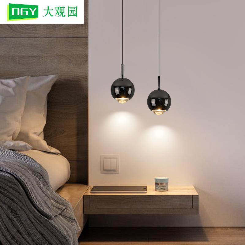 卧室床头灯现代简约玄关高级感轻奢客厅背景墙升降长线小吊灯535