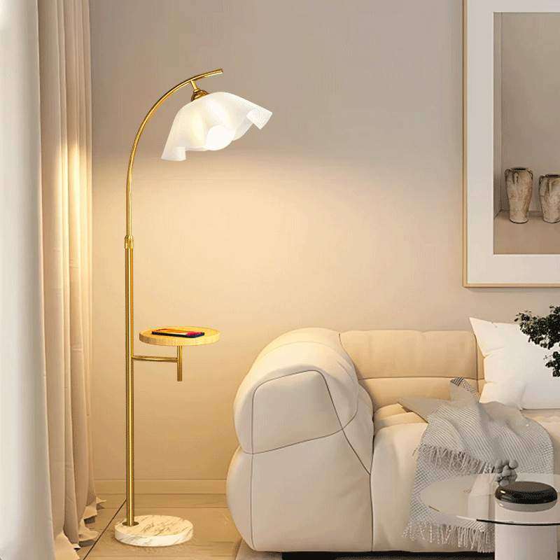 花瓣落地灯客厅奶油风北欧卧室床头灯轻奢床头柜置物一体立式台灯,畜牧/养殖物资,畜牧/养殖器械,淘宝优惠券,粉丝福利购,淘宝优惠卷