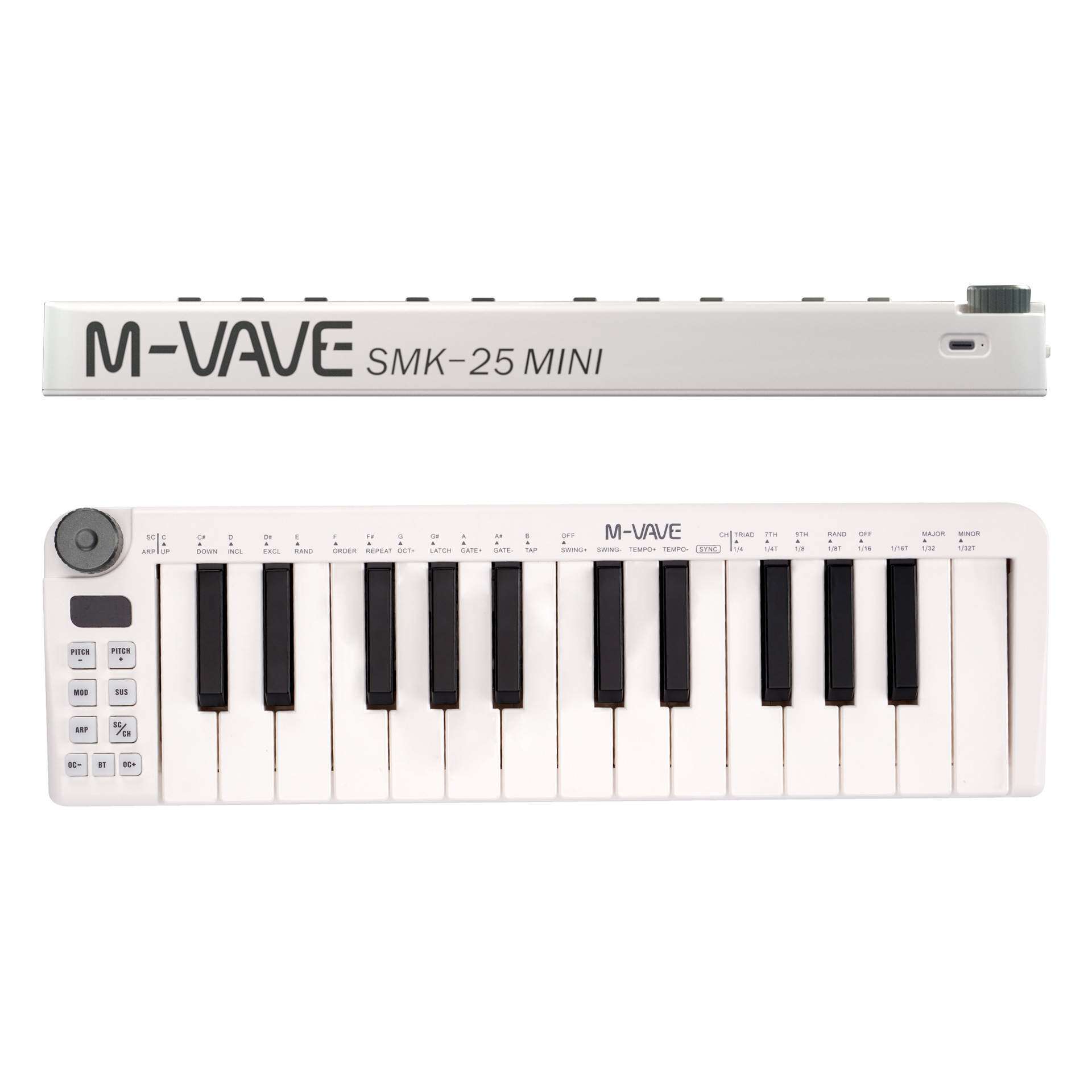 midi键盘控制器25键智能键盘乐器无线迷你midikeyboard无线便携